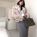 Trendy Faux Fur Coat Women's Fashion Short Jacket With Notched Lapel Winter Warm Fox Fur-Like Outerwear For Street Style_ecoleips.com