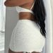 Women's Underwire Bikini Set – Sexy High-Support Swimwear With Ruffle Trim & Adjustable Straps (White, S/M/L)_ecoleips.com