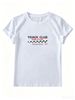 100% Cotton Relaxed Fit T-Shirt, Breathable Short Sleeve Casual Top, Soft Comfortable Basic Tee For Everyday Wear_ecoleips.com