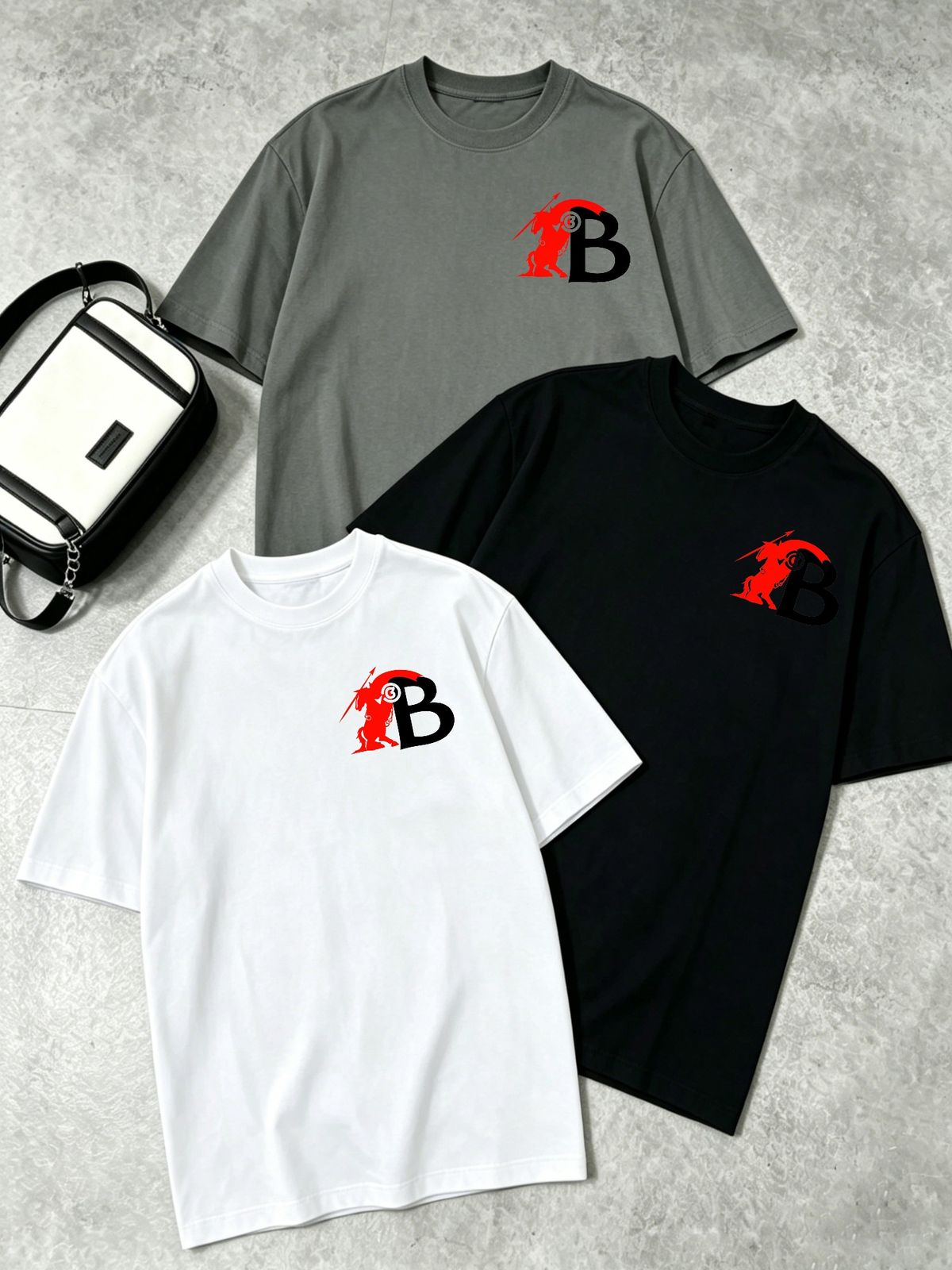 Women's 3-Piece Solid Color T-Shirt Set, Classic Round Neck Short Sleeve Casual Tops For Daily Wear & Travel_ecoleips.com