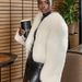 New Autumn And Winter Fur Coat Thickened And Warm Fox Fur Coat Women's Plush Fur Women's Clothing_ecoleips.com