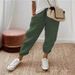 Women's Linen Cotton Elastic Waist Trousers Relaxed Fit Cropped Pants Casual Office Wear Comfort-First Elastic Waistband_ecoleips.com