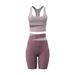 Women's Color Block Sportswear Set Casual Breathable Fitness High Elasticity Yoga Suit_ecoleips.com