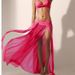 Women's Clothing Stretch Mesh Beach Skirt 4 Piece Skirt Bikini Cover Up_ecoleips.com