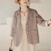 2025 Autumn New Arrival: Imported Yelo Linen Short Vintage Artistic Blazer For Women_ecoleips.com