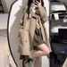 Petite Trench For Women 2024 Spring And Autumn New Korean High-End Black British Style Mid-Length Short Coat Jacket_ecoleips.com