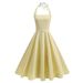 Women's Clothing Neck One Shoulder Neck Tie Up Two Wear Elegant Backless Sexy Slim Dress For Women_ecoleips.com