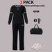 Women's Contrast Trim Long Sleeve Top And Jogger Pants Set, Casual Two-Piece Outfit Comfortable Crewneck Top_ecoleips.com