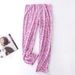 Spring Summer 100% Cotton Pants Women Sleep Bottoms Female Plus Size Night Trousers Sleepwear Pyjama Print Home Pajama Pants_ecoleips.com