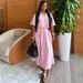 European And American Collar Striped Short Sleeved Cardigan Shirt, High Waist Slim Fit Tied Skirt, African New Fashion Two-piece Set_ecoleips.com
