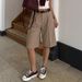 Women's High-Waisted Double Pleated Suit Trousers Casual Commuter Style Spring Summer_ecoleips.com