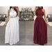 Women's Clothing Long Dress Wishshopee Cross Border Dress Bridesmaid Dress New Style_ecoleips.com