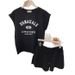 Women's Clothing Plus Size Casual Fashion Sportswear Set Sleeveless Top And Shorts Two-Piece Trendy Summer Outfit_ecoleips.com