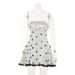 Fashion Women's Strapless High Waisted Slimming Polka Dot Print Dress A-Line Mini Skirt French Heiress Style Hot Selling R Clothing_ecoleips.com