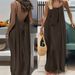 2026 Summer New Style Women's Lace Wrinkle Pure Color Pleated Backless Strapless Long Dress For Beach Vacation_ecoleips.com