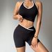 Women's Clothing Women's Quick Drying Yoga Outfit Set Outdoor Fitness Wear Sportswear Vest Top Cycling Shorts_ecoleips.com