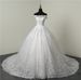 Main Wedding Dress New Pure White Lace Embroidery One Shoulder Bride Wedding Wedding Dress_ecoleips.com