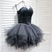 Women's Clothing Black Feather Tube Top Evening Dress Short Slim Birthday Party Short Skirt Performance Cocktail Dress Puffy Small Dress_ecoleips.com