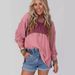 2025 European American Women's Spring And Autumn New Pullover Round Neck Casual Striped Color-Block_ecoleips.com