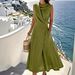 2026 Cross-Border Foreign Trade French Casual Fashion Elegant Linen Cotton Sleeveless Dress Women For Beach Vacation_ecoleips.com