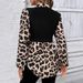 Aria Basics Aria Basics Cross-Border European And American Women's Clothing Leopard Print Long Sleeve Shirt Slimming Wrinkle-Resistant_ecoleips.com