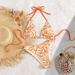 Women's Floral Two Piece Beach Swimsuit Bikini European American Style Strappy Sexy Summer Swimwear_ecoleips.com