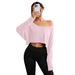 European American Cross-border Fashion Off-shoulder Loose-fitting Base Shirt T-shirt With Ice-feel_ecoleips.com