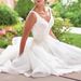 Princess Bride Wedding Dress Short off Shoulder Skirt Sheer Backless Lace Gown New European And American Style 2025_ecoleips.com