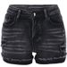 Women's Clothing High Elastic Black Spring And Summer Fashion Hot Pants High Waist Denim Spot Women's Jeans Mid Length Pants_ecoleips.com