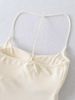 2025 Summer New Hot Girl Short Backless Halter Slim Fit Removable Chest Pad Camisole Wholesale For Women_ecoleips.com