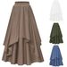Women's European And American Style Irregular mid Length Skirt with Elastic Waist Trendy Costume for Halloween Hot Selling Foreign Trade_ecoleips.com