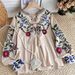 Women's Clothing Loose Slim All Match Heavy Embroidery Shirt Stylish Top_ecoleips.com