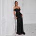 Sequin Mermaid Evening Dress – Sexy High Slit Bodycon Gown For Parties & Special Occasions_ecoleips.com
