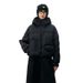 2025 Winter New Korean Style Short Flat Lake Jacket For Women With Hood Loose Fit Large Size 90% Duck Down_ecoleips.com
