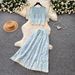 Women's French Style Lace Set Soft Feminine Openwork Top High-Waisted Skirt Two Piece Summer Outfit for Commuting Slimming_ecoleips.com