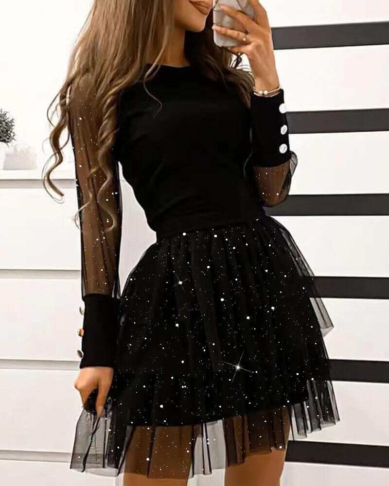 Women's Clothing Patchwork Waist Dress Casual Shirt Dress_ecoleips.com