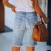 European And American Cross-border Foreign Trade 2021 New Mid-waist Cotton Regular Wash Stylish Commuter Straight-leg_ecoleips.com