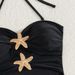 Women's Solid Color Bikini Set – Adjustable Straps & Cutout One-Piece Design – S-Xl (Black) – Sexy Swimwear For Beach & Pool_ecoleips.com