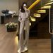 Women's Spring Autumn Sports Suit, Loose Slimming, Stylish Fashionable, Hooded Sweatshirt And Wide-Leg Pants, Casual_ecoleips.com