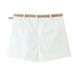 ZOEVA European And American Style 2026 New Fashion Temperament Women's Clothing With Belt Pleated Casual Shorts_ecoleips.com