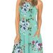 Women's Comfortable And Casual Round-Neck Sleeveless Vest Pocket Solid Color Plus-Size Dress_ecoleips.com