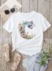 Summer European And American Cross-border Foreign Trade Plus-size T-shirt, Round-neck Casual Loose-fitting Short-sleeve_ecoleips.com