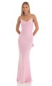 Women's Clothing Color Sexy Backless Lace Pleated Long Temperament Slim Suspender Dress Female_ecoleips.com
