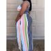 Women's Clothing large size round neck striped fashion print street sexy dress_ecoleips.com