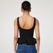 Summer New Style Women's Sleeveless Backless Square Neck Bubble Sexy Vest Top Solid Color European And American Clothing 2025_ecoleips.com