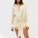 TARUXY Lace Up Shirt Dress Women's Summer New Vacation Lazy Solid Lapel Bodycon Irregular Shirt Dress Female Travel Beach Dress_ecoleips.com