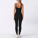 Bosun Knitted Seamless Yoga Jumpsuit With Chest Pads Ribbed Sports Wear Fitness Strength Training One-piece_ecoleips.com