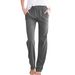 Aria Basics Spring Autumn European And American Women's Clothing Solid Color Cotton Linen Loose Drawstring Wide-Leg_ecoleips.com