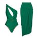 Women's Clothing One Piece Bikini Set, Sexy Retro Style, Tummy Covering And Slimming Swimsuit_ecoleips.com