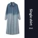 Autumn Winter New Thickened Maternity Jacket Casual Loose Simple Denim Dress Set_ecoleips.com